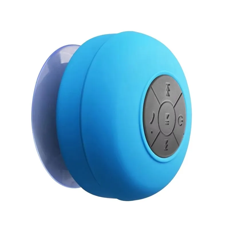 Mini Bluetooth Speaker Shower Subwoofer Waterproof Handsfree Loudspeaker With Suction Cup Mic For Bathroom Pool Beach Car Phone