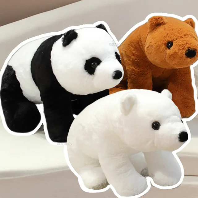 Panda de pelúcia bonito brinquedos de simulação de pelúcia animal macio  boneca realista panda abraço pequeno panda crianças brinquedos de presente  das crianças - AliExpress