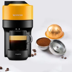 For Nespresso Vertuo POP Refillable Coffee Capsule Coffee Fliter Pod Eco-Friendly Stainless Steel Filter
