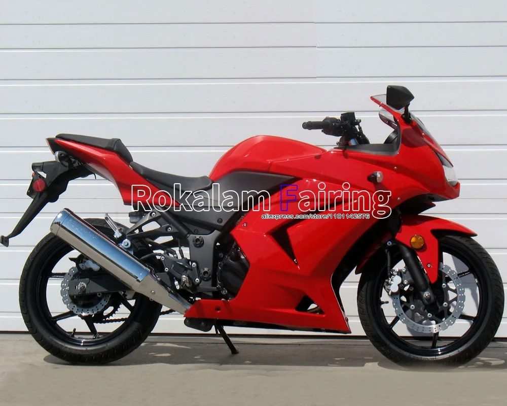 

Hot Sales,For Kawasaki Ninja ZX 250R 2008 2009 2010 2011 2012 EX250 08 09 10 11 12 Red Bodywork Fairing Kit (Injection molding)