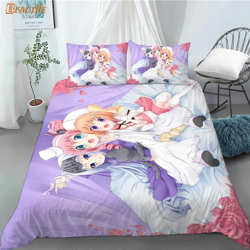 

Custom Kore Wa Zombie Desuka 3 Pcs Duvet Cover Set Fashion Anime Bedding Sets Comforter Duvet Cover Pillowcase Home Textiles