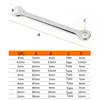 10 Piece Mini Spanner Blue Set Hand Tools Key Ring Spanner Explosion Proof Pocket Metric Spanner 6