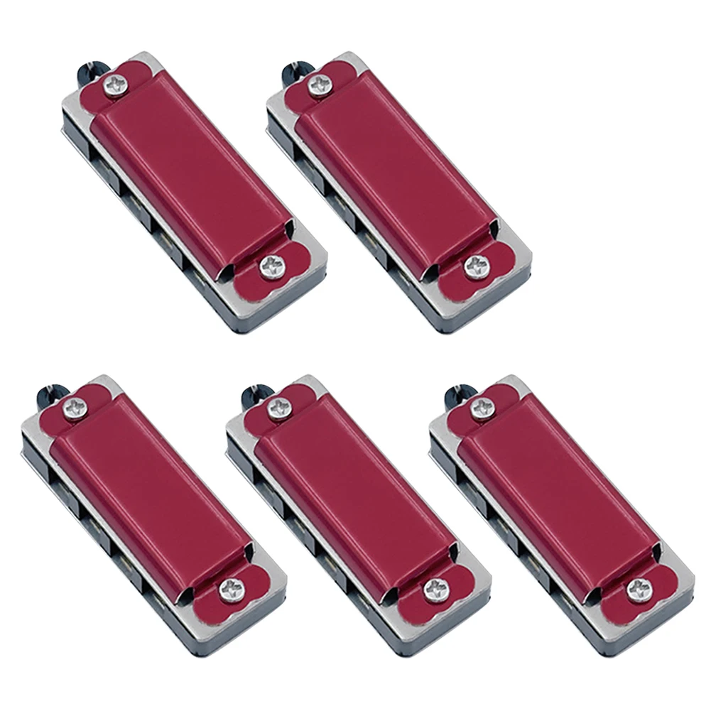 Mini Harmonica Pendant Necklace 5Pcs 4-Hole 8-Tone Musical Instrument Portable Harmonica Children and Beginners