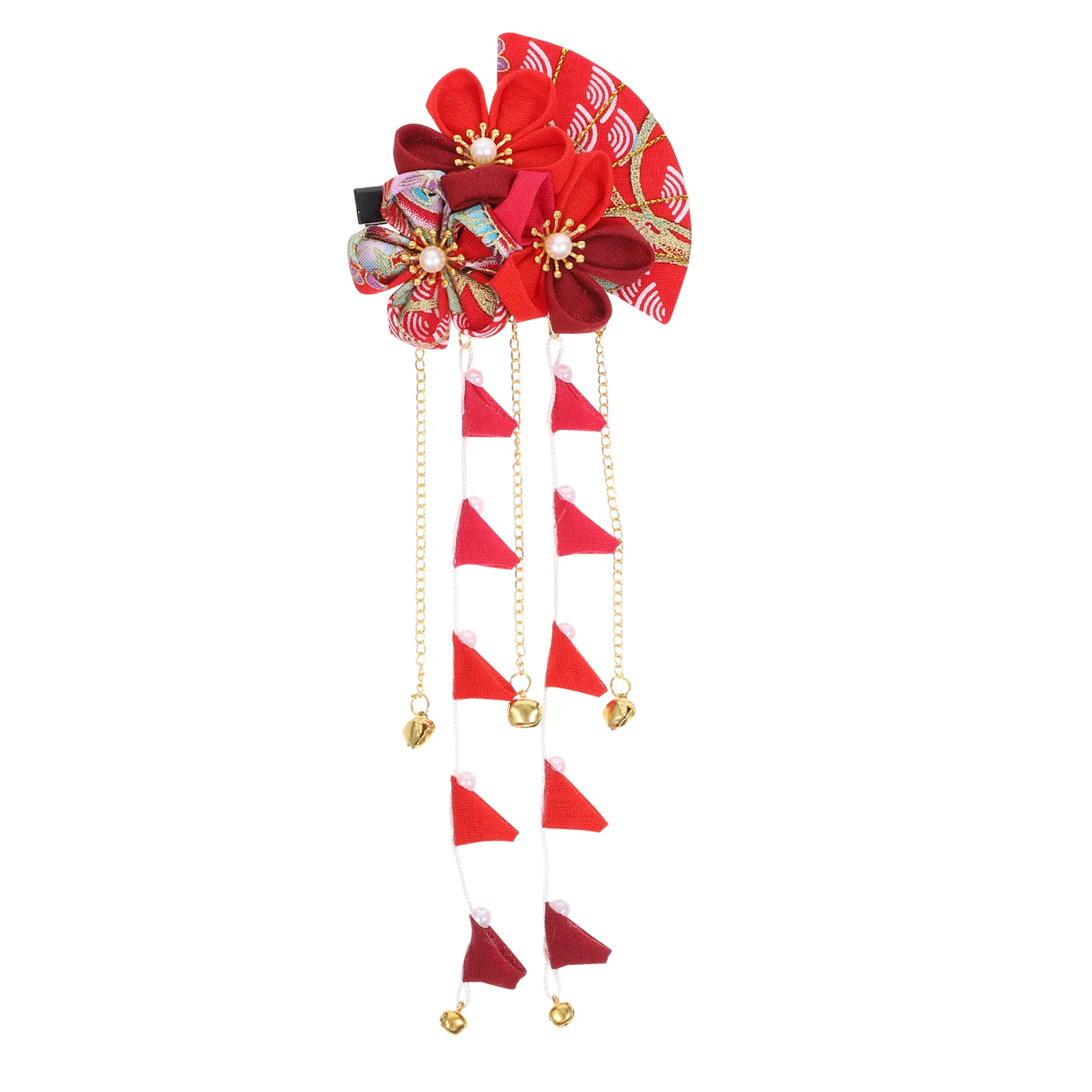 

Baby Hair Clips Clips Women Hairpin Wedding Headdress Bride Hairpins Bridal Red Flower Woman