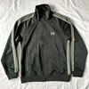 24ss Classic Butterfly Embroidery AWGE Stripes Jackets Men Women High Quality Jacket Nee dles Green Track Jacket 2