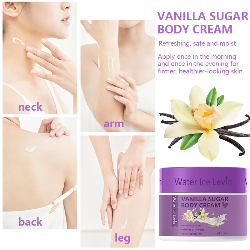 Vanilla Sugar Firming Body Cream Prevent Skin Dryness Improve Rough Deeply Moisturize And Nourish Smooth Skin Body Care Product 4