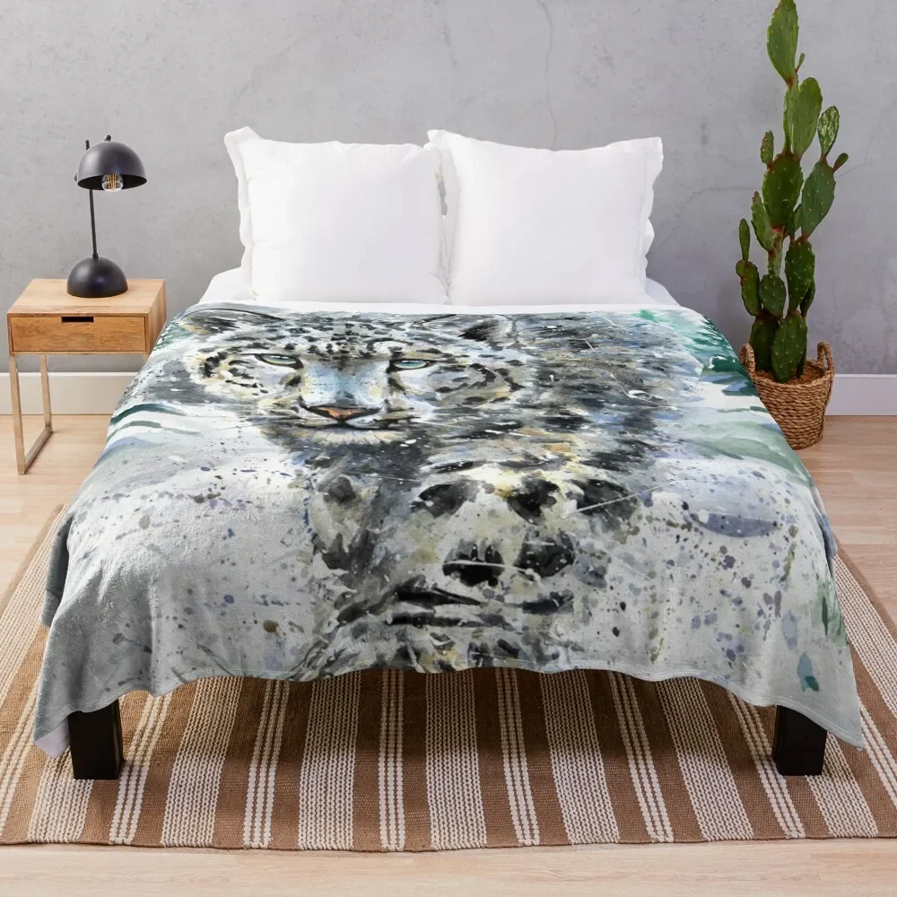 

The Himalayan Snow Leopard Throw Blanket Vintage for sofa Sofa Quilt Blankets