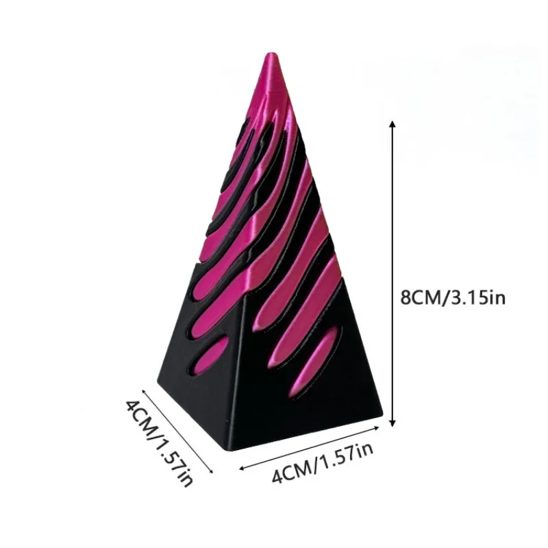Fidget Toys Anti Stress Toys Mini Fingertip Toy Spiral Cone 3D Printed Highpass Stress Reducing Toys Fidget Desk Gadgets Technological Rotating Relieve Stress-Relieving Adults