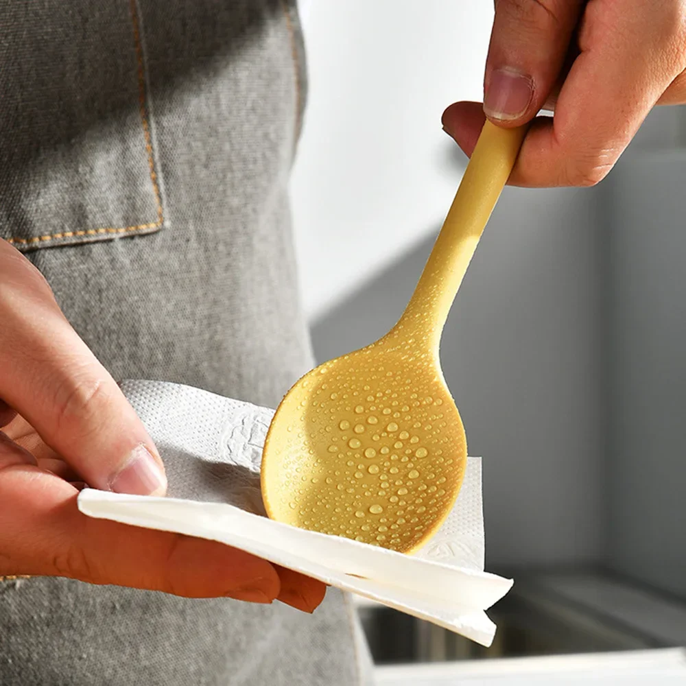 8Pcs Silicone Cutlery Set Sushi Sticks Chopsticks Dinner Spoon Tableware Dinnerware Korean Chopsticks Dessert Spoon Flatware Set