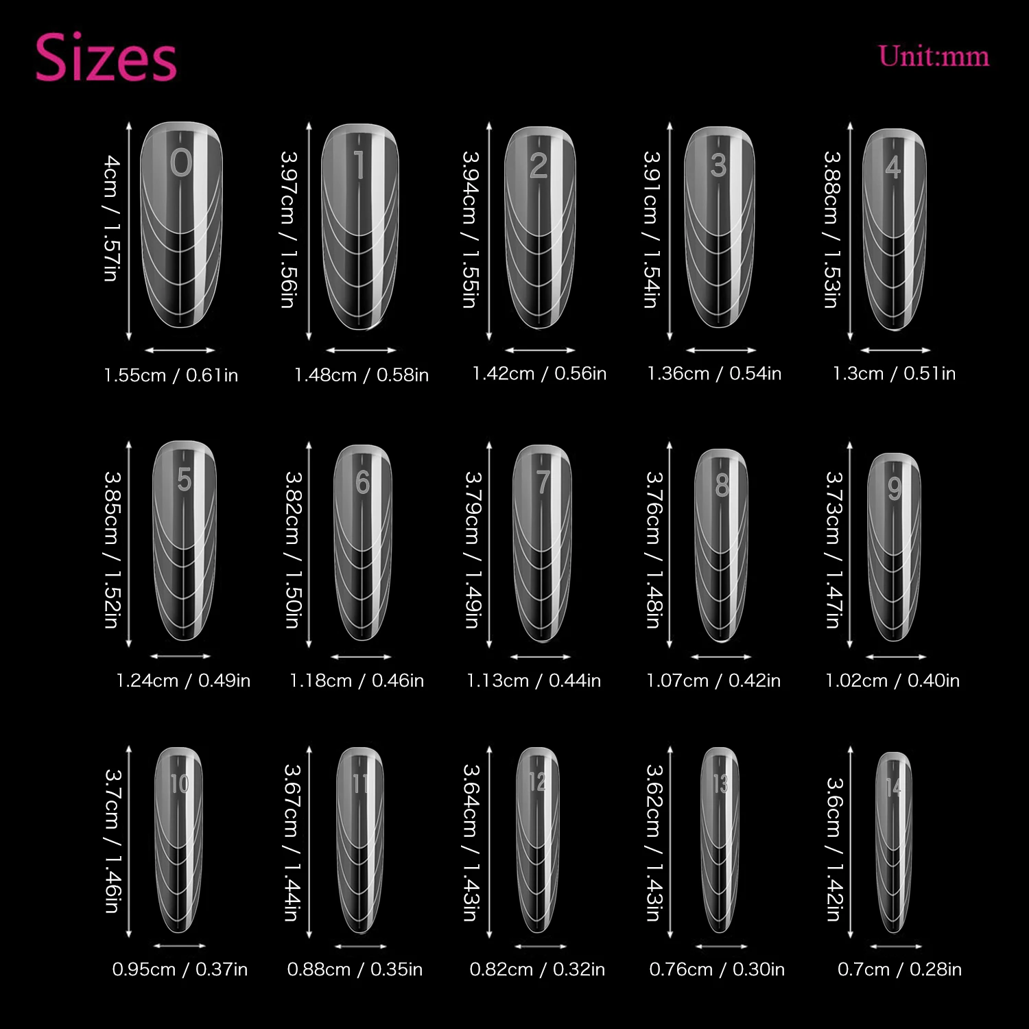 150pcs French Line Nail Form Insert Capsule Ongle Reverse Popits Dual Top Form Extended Nail Dual Form Tips for Salon