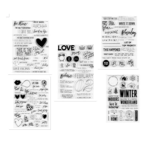 2023 New English Transparent Clear Stamps for DIY Scrapbooking/Card Making Fun Decoration