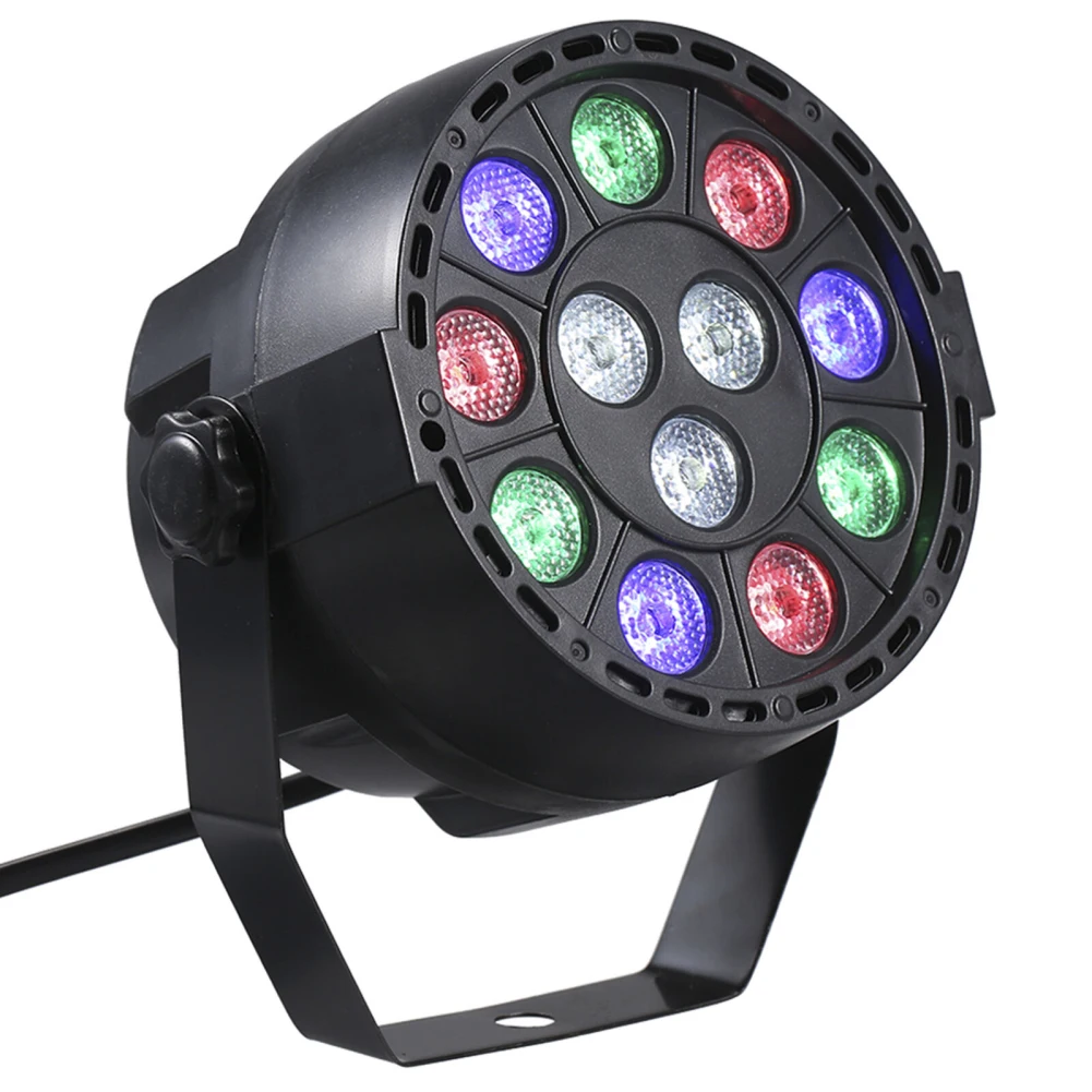 LED 파 라이트 미국 플러그, AC90-240V/50-60Hz, DJ 파티 조명, RGBW 8CH DMX512, 크리스마스 할로윈 음악 파티 결혼식