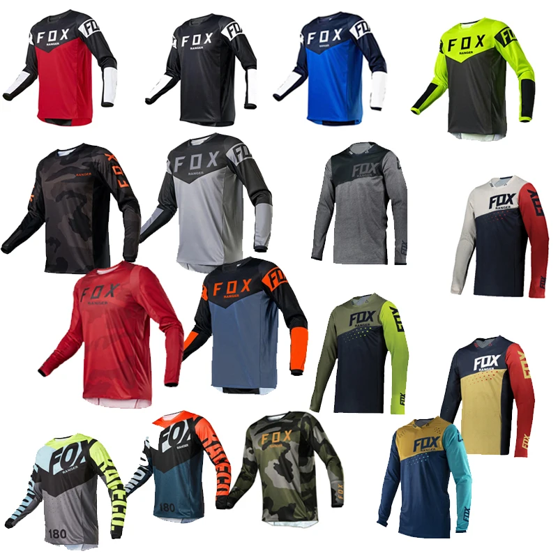 

Mountain Bike Sleeves Riding Downhill Camiseta Motocoss T-shirt Mx Mountain Bike Clothing Ranger Fox Mountain Motorcycle jersey