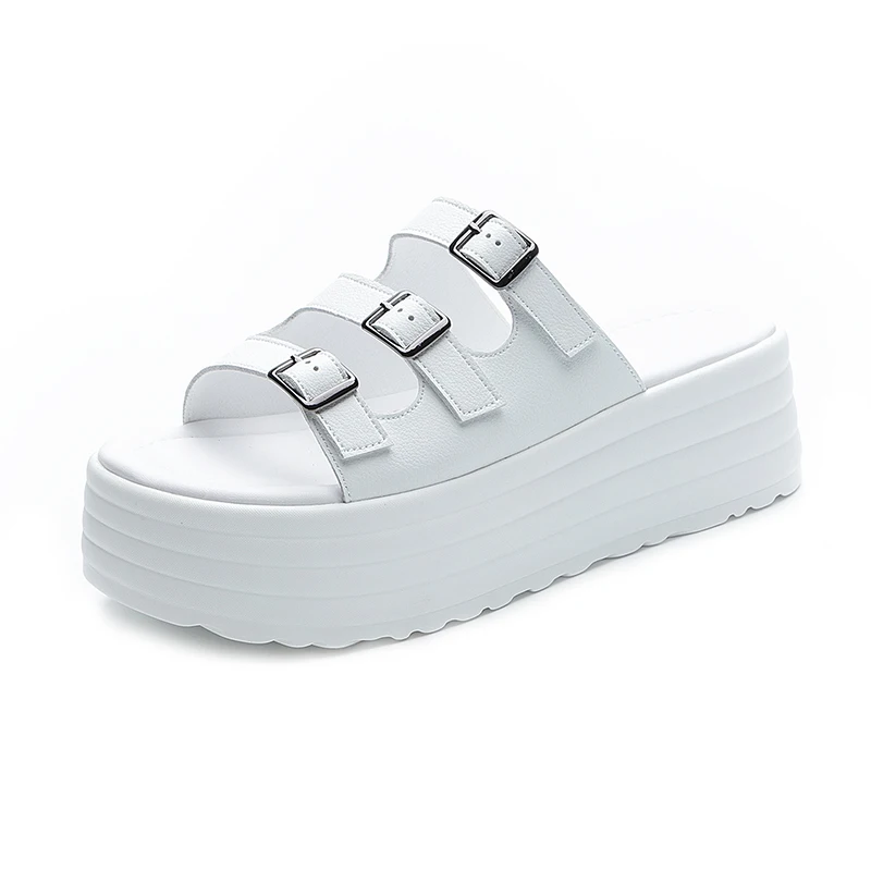 

Designer Slippers Home Flat Casual Chunky Platform Sandals Woman Summer 2023 Elegant Luxury Shoes Ladies High Heels Beach Slides