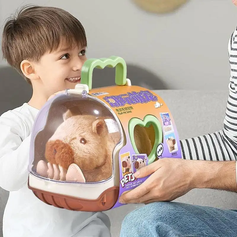 Electric Walking Capybara Animal Figure Electric Walking Toy Capybara Doll Boys Girls Over 3 Years Old Animal Companion For Stud 6