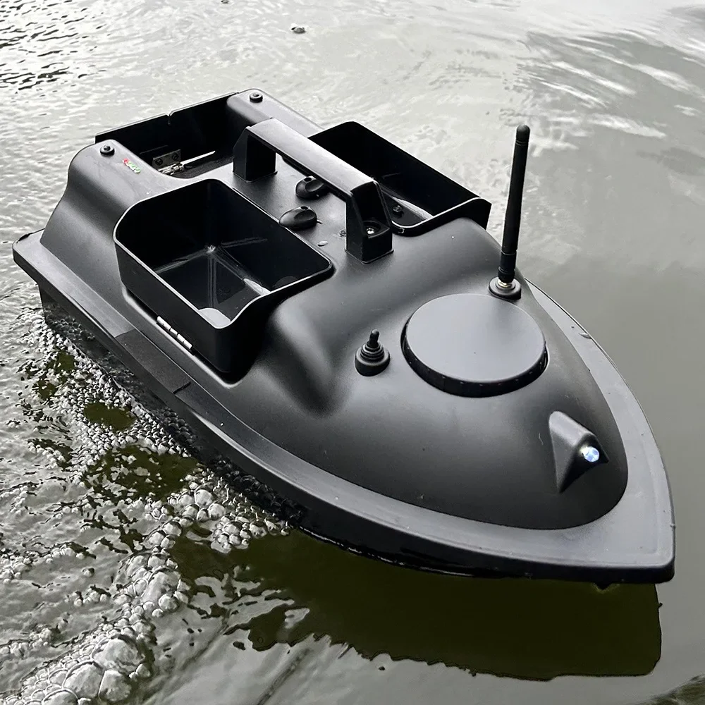 V010 RC Fishing Boat GPS Sonar Fish Finder 2.4Ghz 500M Fixed Speed Cruise 3 Hoppers 2KG Loading Remote Control Bait Boat