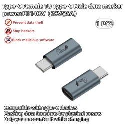 USB - C Charge - Only Data Blocker for Secure Travel Charging (CM - CG - PBQ - LHS)