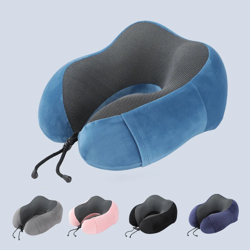 Memory Foam U shaped Neck Pillow Soft Travel Pillow Massage Neck Pillow