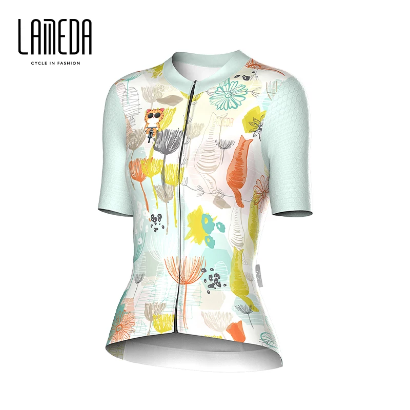 Lameda Cycling Jersey Women 2023 Summer Short Sleeves Men Mtb Road Bike