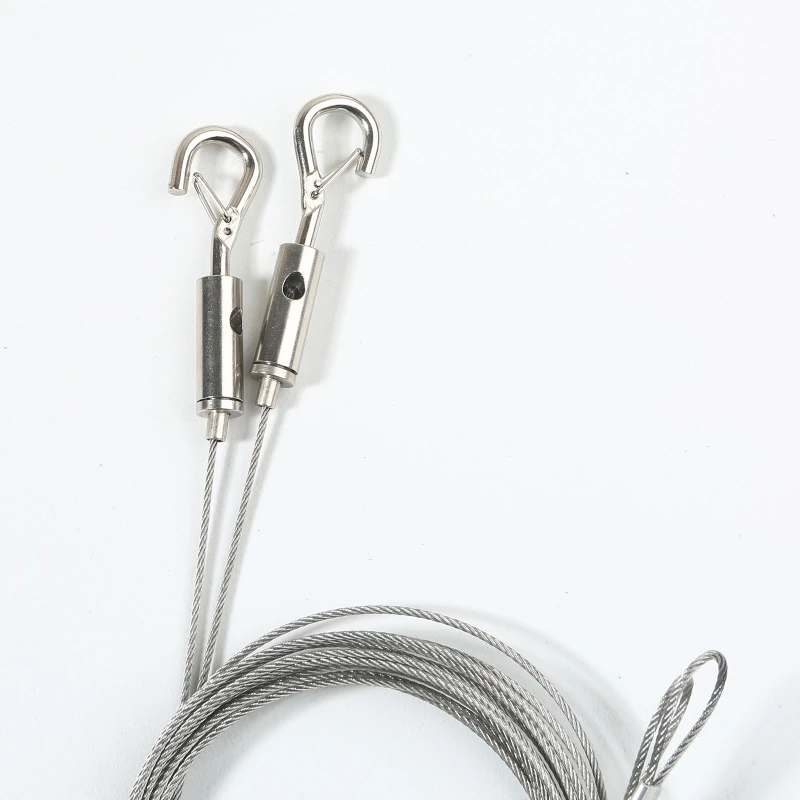 2Pcs Stainless Steel Wire Rope Automatic Wire Rope Clamp With Lock