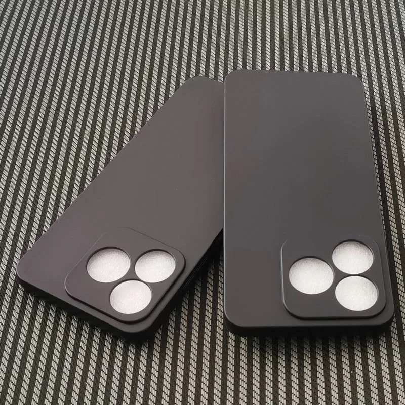 Black Bumper Shockproof Soft Rubber TPU Frosted Back Cover