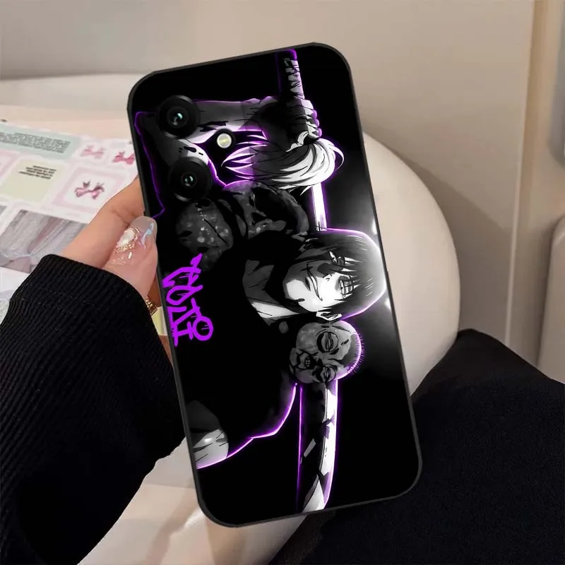 Stylish Anime Toji Fushiguro Black Phone Case