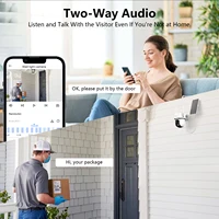 Caméra solaire Wansview 2K 3MP, caméra de surveillance Wifi 2.4G, caméras de sécurité pour la protection de la maison, caméras à batterie solaire, détection humaine PIR 6