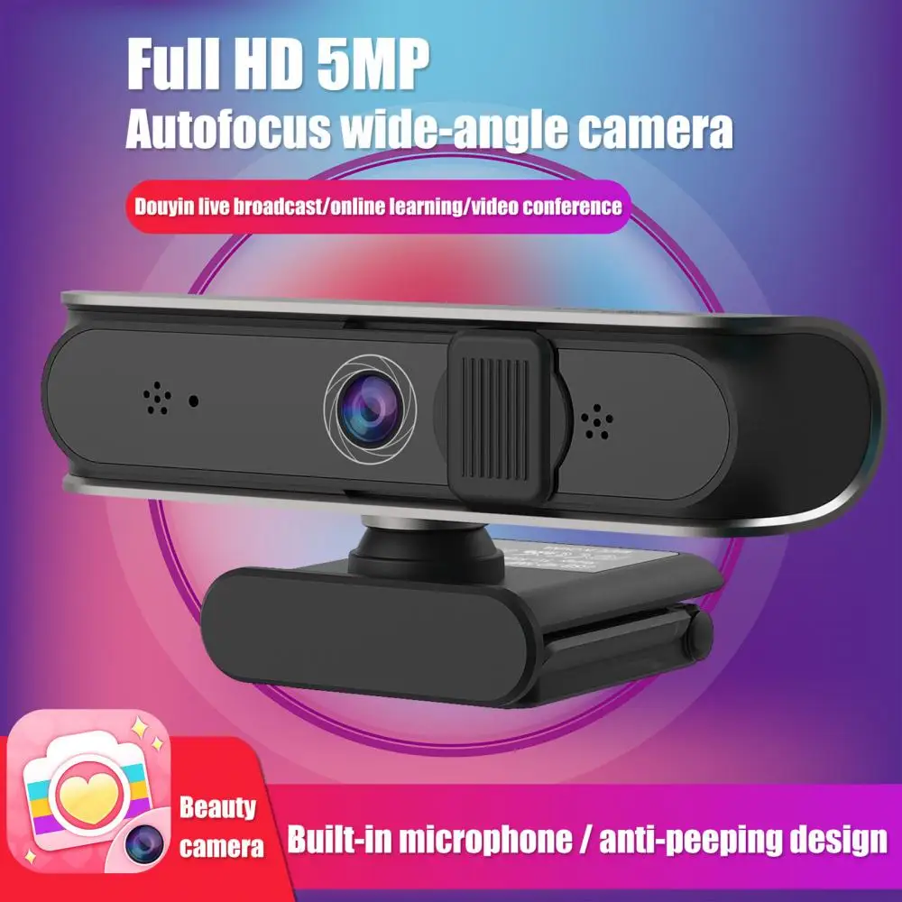 

1080P Webcam Mini S7 High Clarity Autofocus with Mic for Live Streaming/Online Courses