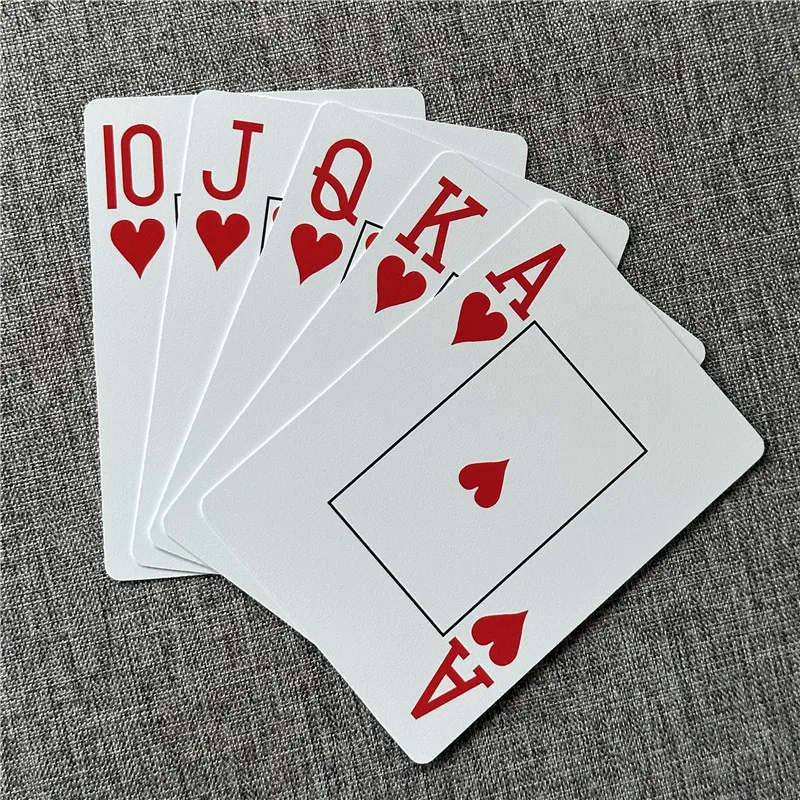 Playing Cards Plastic Playing Cards Poker Set 1 Sets Baccarat Texas Hold'em Waterproof Smooth Bridge Games Red/Blue