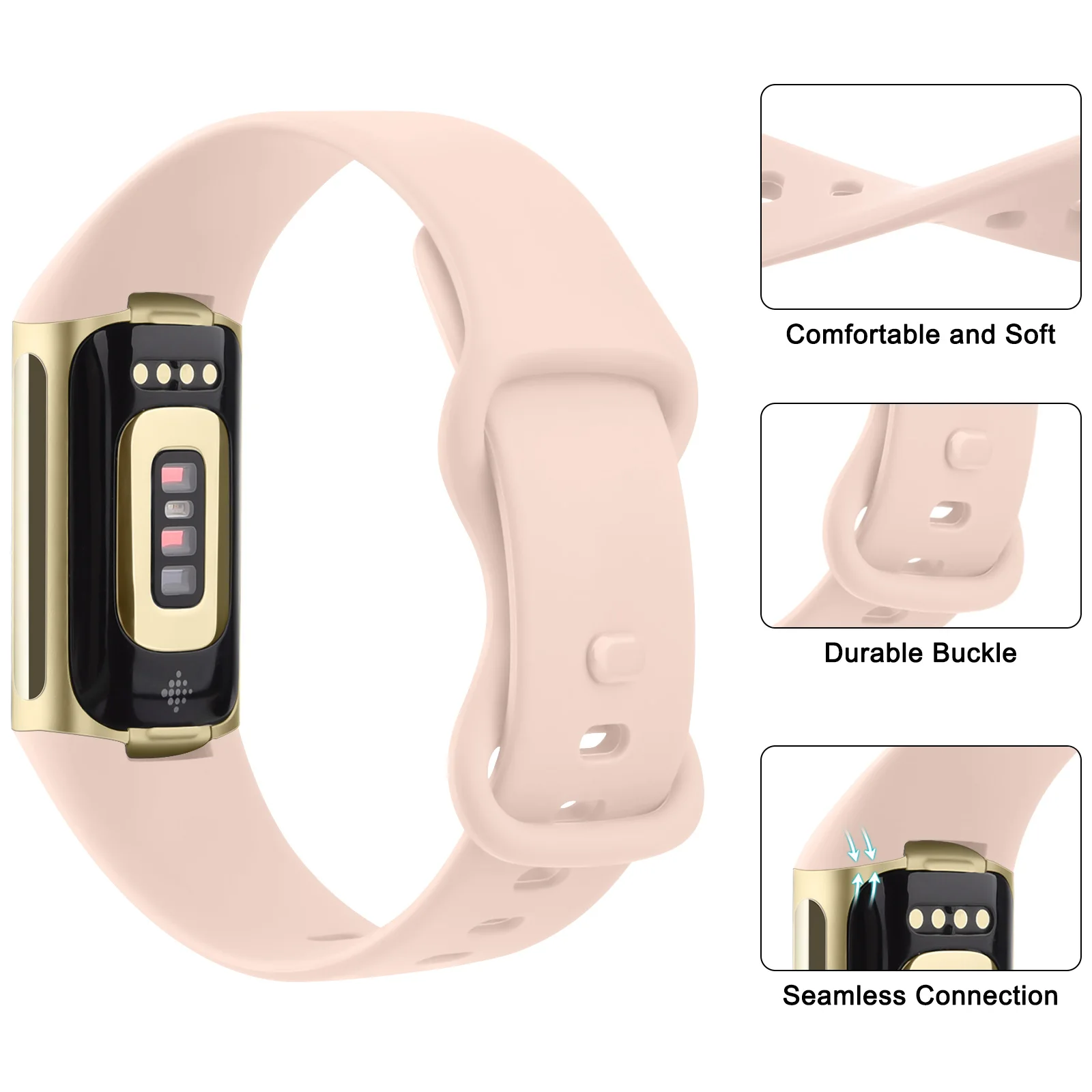 Soft TPU Sport Wristband - Breathable Smartwatch Bracelet Accessory