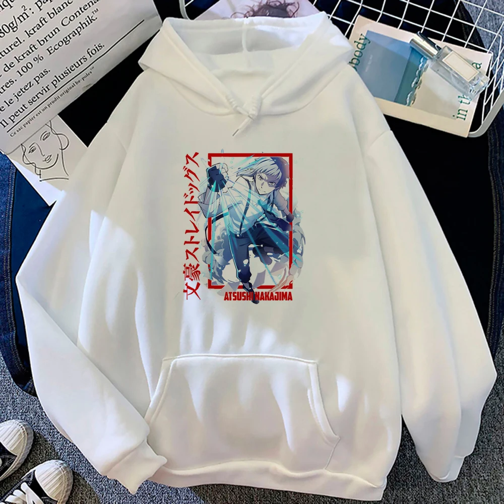 

Bungou Stray Dogs hoodies women 90s funny Winter anime Hooded Shirt female harajuku Pullover