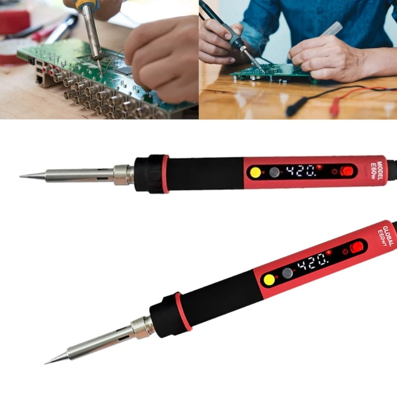 

Adjustable Electric Soldering Iron 60W Constant Temperature Soldering Station=