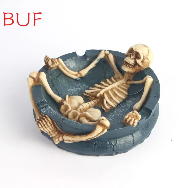 

Creative Resin Ashtray Unique Skull Shape Smoking Accessories Home Desk Decorations Skull Crafts Ornaments Ash Tray Gift