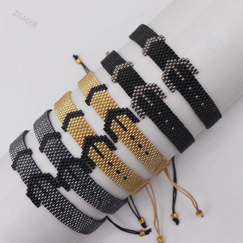 

Rice bead bracelet Originality Design Belt buckle Arrow Geometry Hand knitting Bohemia Adjustable Fashion Simple Beaded bracelet