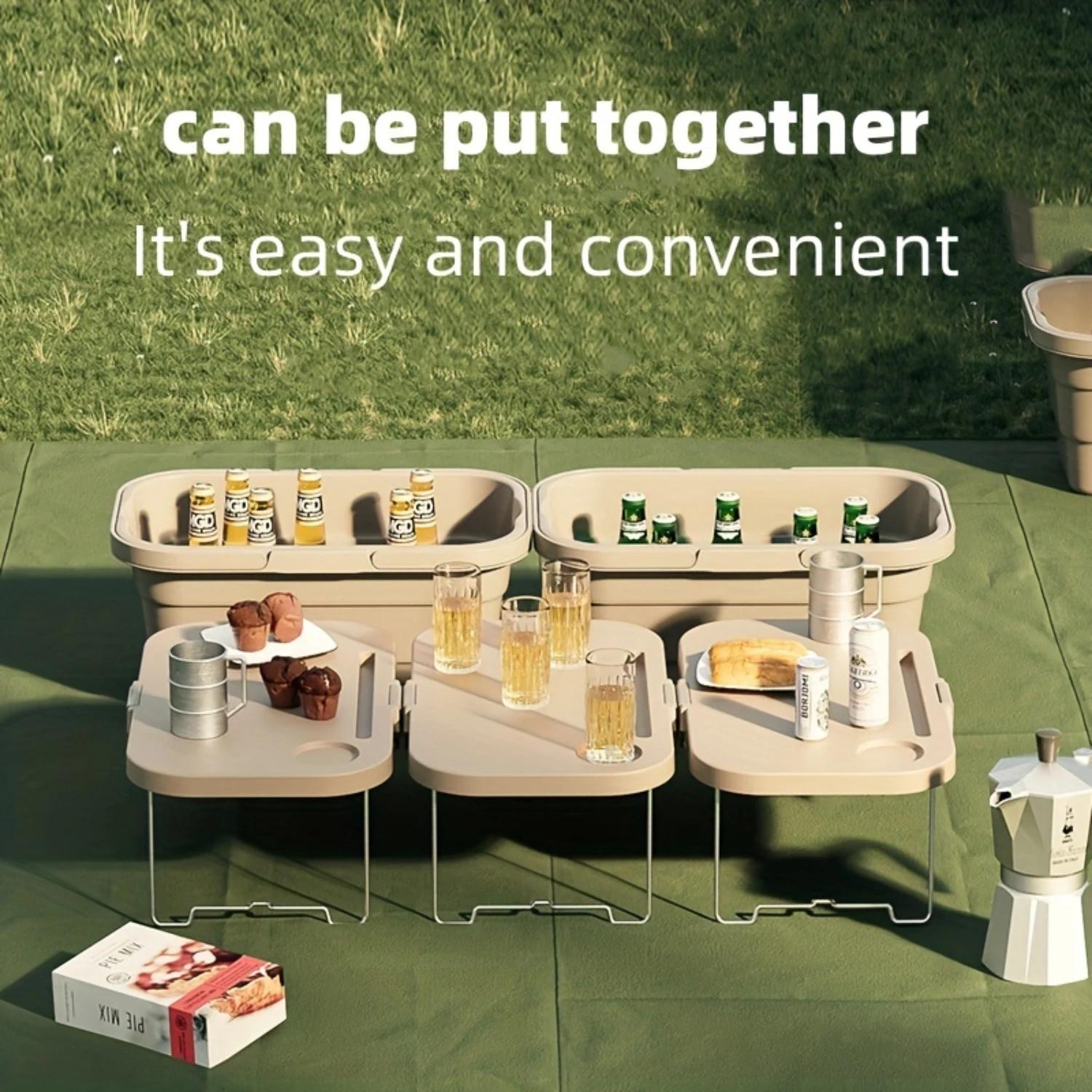 Collapsible Camping Basket with Practical Handle