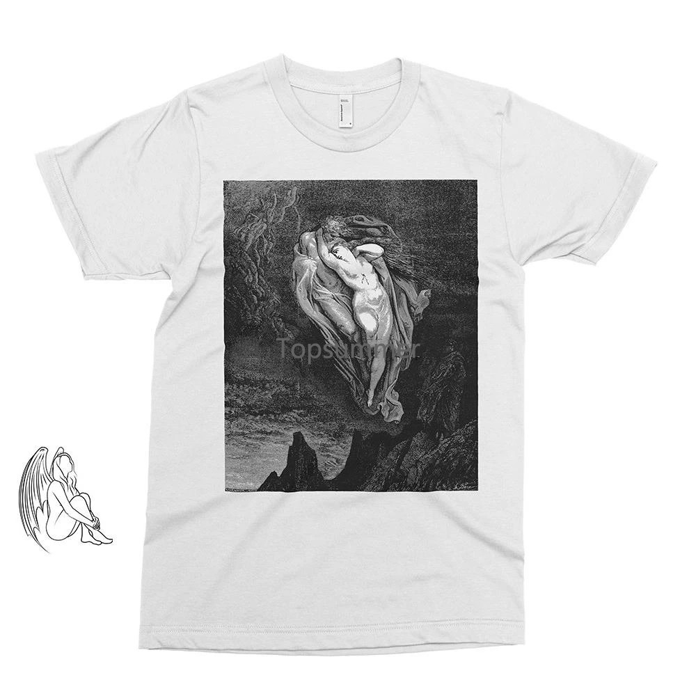 Inferno 2 Gustave Dore T Shirt Tee Dante Art Woodcut Incisione Rinascimentale Gustave Dore Paradise Lost Cute Gift