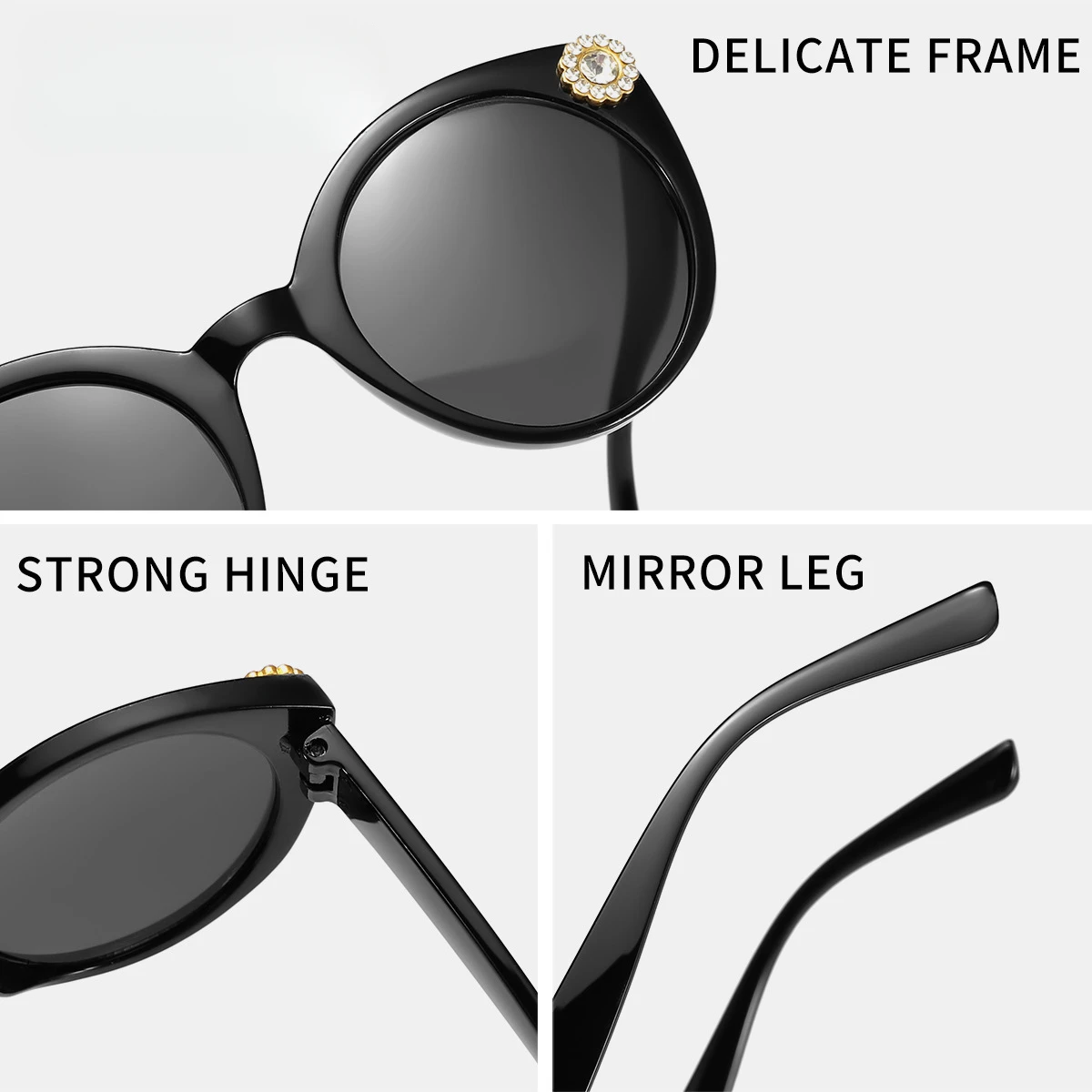 Trendy Kids' Candy-Colored Round Frame Rhinestone Sunglasses UV400 Protection Stylish Baby Boy Girl Accessories Outdoor Fashion