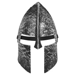 Adult Plastic Helmet Mask Spartan Knight Ancient Greece Roman Warrior Cosplay Costume Prop for Halloween Masquerade Theme Party