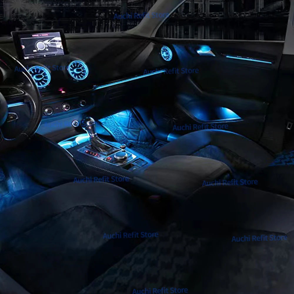 アウディA3S3RS3 8V 8Y 2013-2018MQBLEDエアベントノズルインテリア