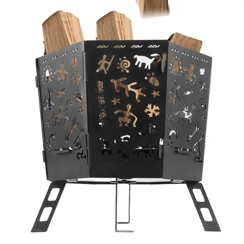 

Naturehikes Folding Fire Table Portable Outdoor Firewood Stove Camping Fire Burning Detachable Heating Campfire Pit Picnic Stove