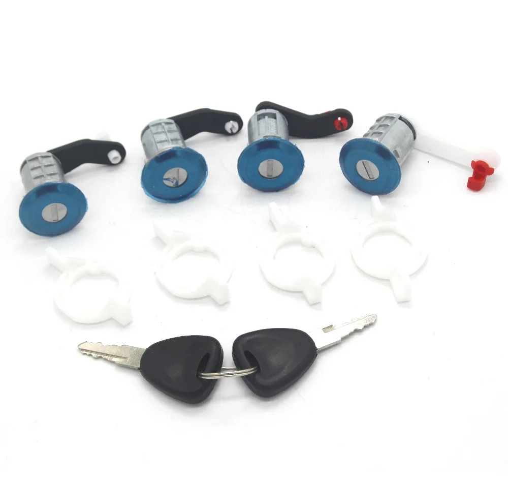 Renault Master II Megane Vauxhall Movano Nissan Interstar 4pcs 풀 세트 도어록 배럴 AL146 7701470944