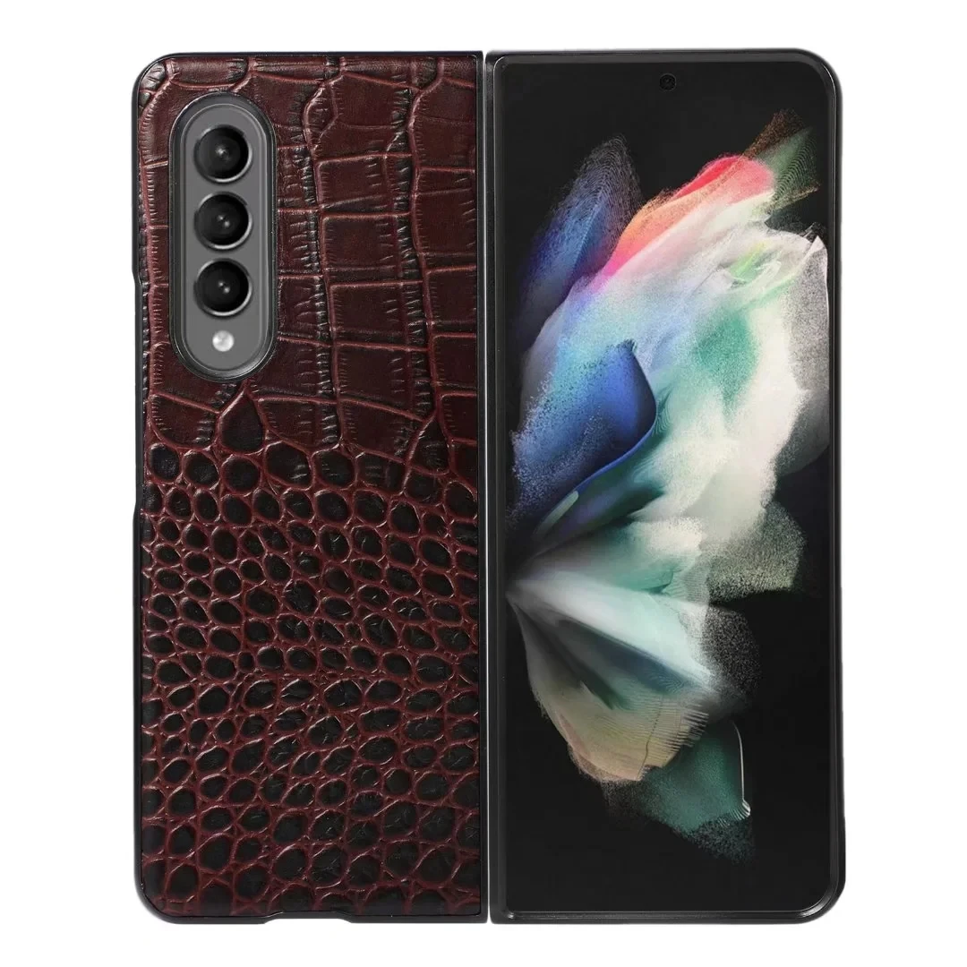 Custodia Z Fold 4 Funda Per Samsung Galaxy Z Fold 4 Z Fold 3 Z Fold 2 Custodia Protettiva Per Cellulare Con Motivo A Coccodrillo Alla Moda