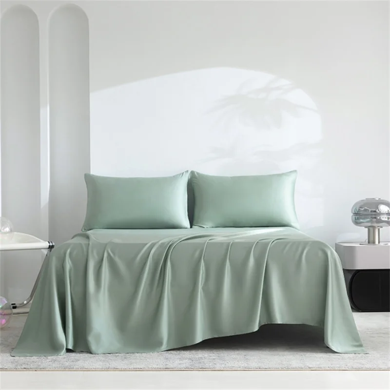 1Pcs Organic Bamboo Flat Bed Sheet Luxury Single Double Queen Size Flat Sheet (Pillowcase Need to Buy) 100% Bamboo Bed Linens 3