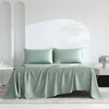 1Pcs Organic Bamboo Flat Bed Sheet Luxury Single Double Queen Size Flat Sheet (Pillowcase Need to Buy) 100% Bamboo Bed Linens 3