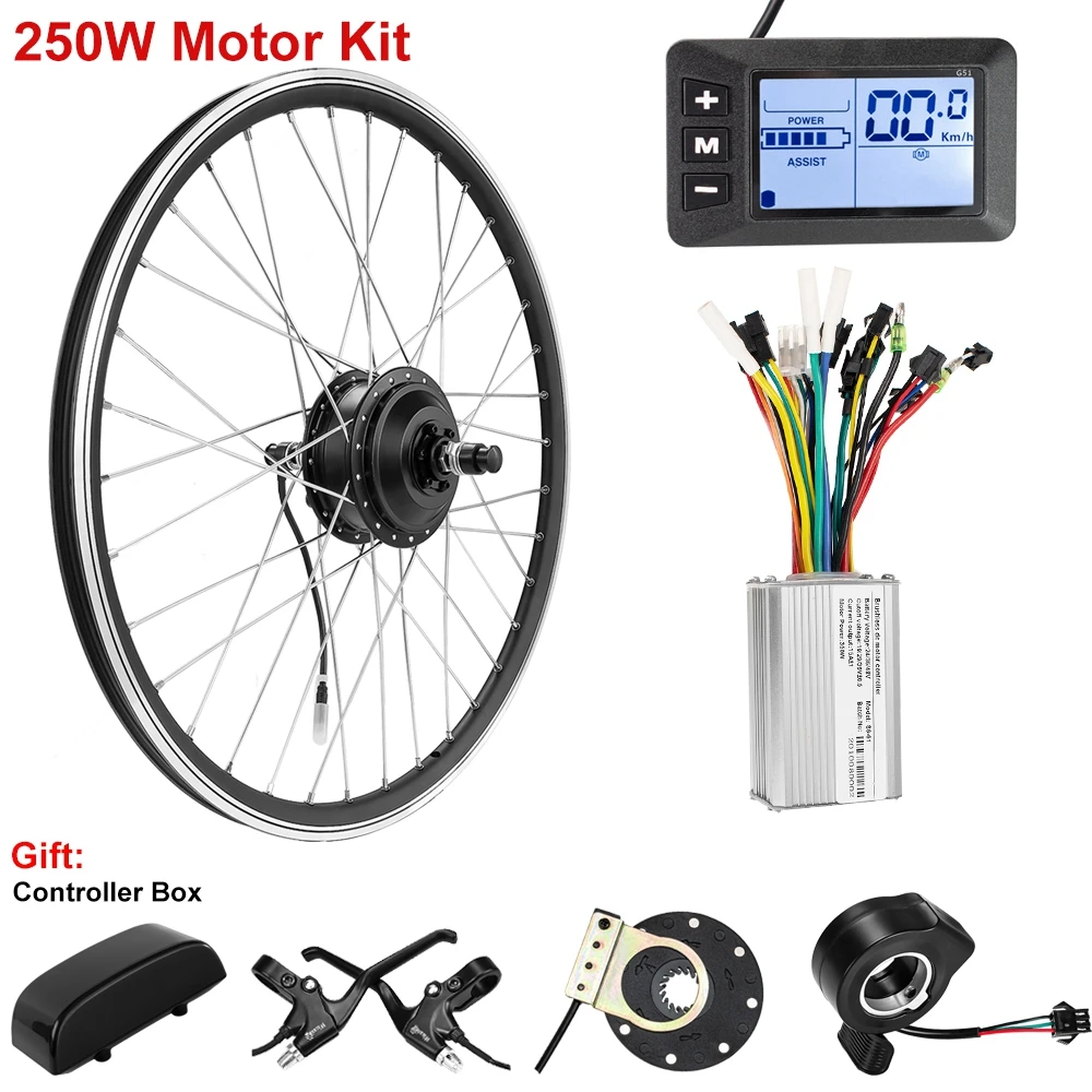 Elektrofahrrad-Umrüstsatz, Hinterrad-Vorderradmotor, 36 V, 48 V, 1000 W, 500 W, 350 W, 250 W, Kit Bicicleta El Diegoica 20 Zoll, 26 Zoll