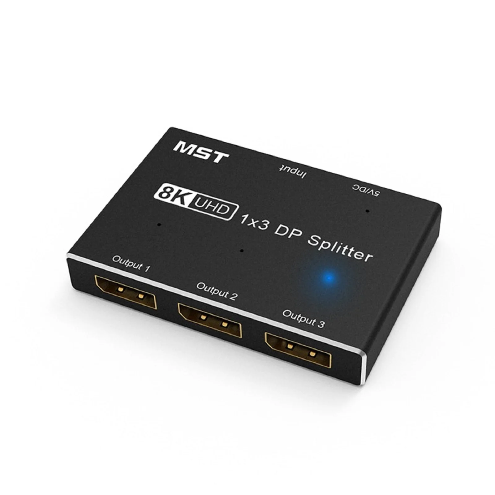 

8K DisplayPort Splitter 1 in 3 Out 8K@30Hz 4K@144Hz Ultra HD DP 1.4 Splitter MST SST Triple Adapter Hub For DisplayPort 1x3 Port