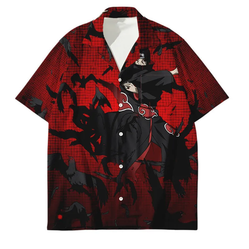 Naruto Shippuden camiseta de manga curta dos homens, Anti-Village Akatsuki  Nuvem, Front Back 3D Impresso - AliExpress