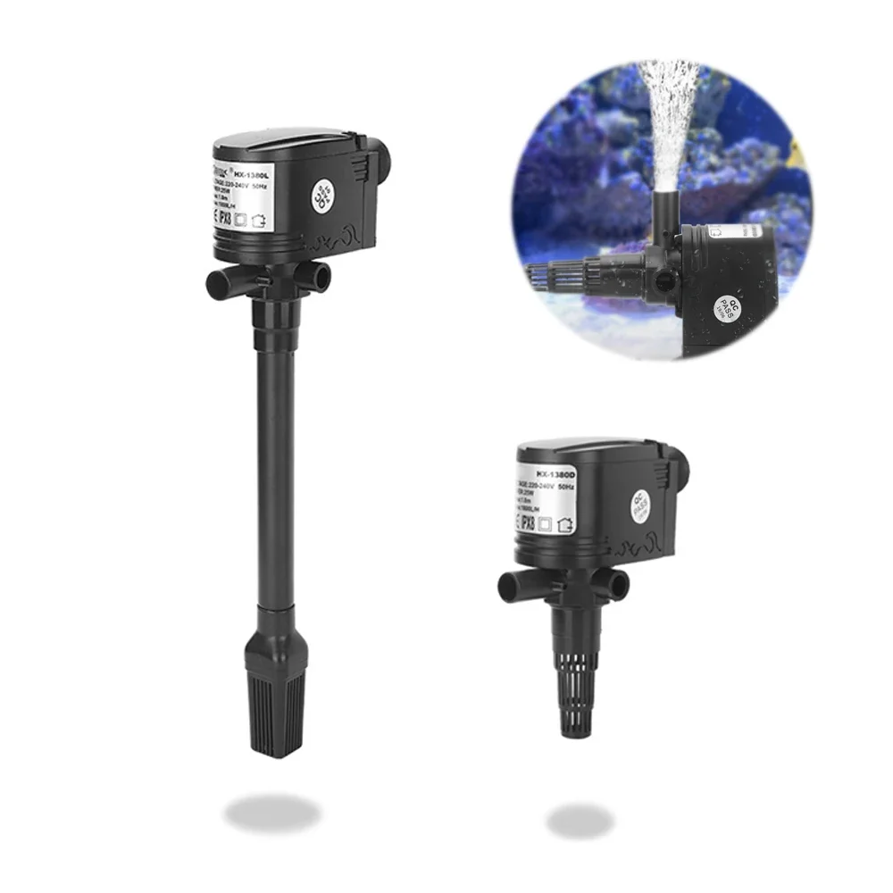 

3-in-1 Multi-function Aquarium Filter Air Pump Aquarium Water Pump Fish Tank Circulating Water Oxygen Submersible Pump Purifier