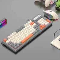 KM800 Mechanical Gaming Keyboard with Mouse 98 Keys Keyboard 4000dpi Colorful Keycap Support Backlight for Phone Tablet Laptop - Image 3
