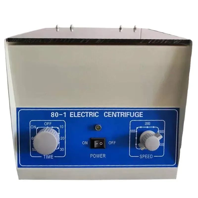 80-1 Low Speed Tabletop Blood PRP PRF Centrifuge Machine for Laboratory Clinical Medical Centrifuga 4000rpm with 6x20ml Rotor